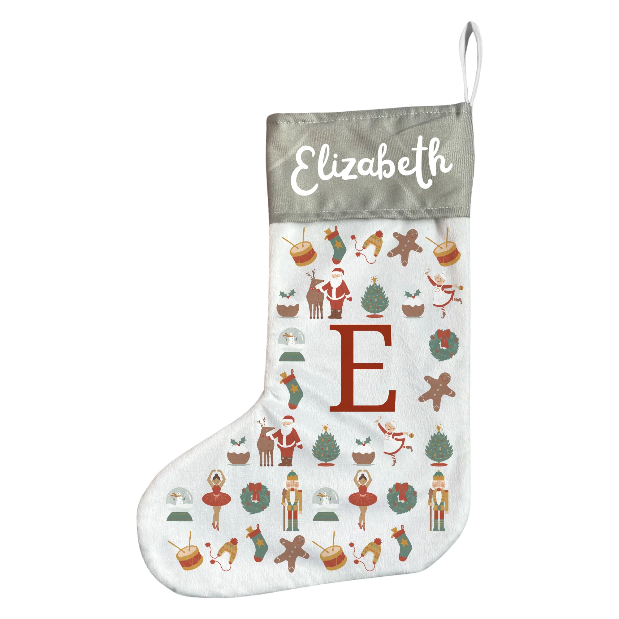 Personalised Nutcracker Christmas Stocking BOLD