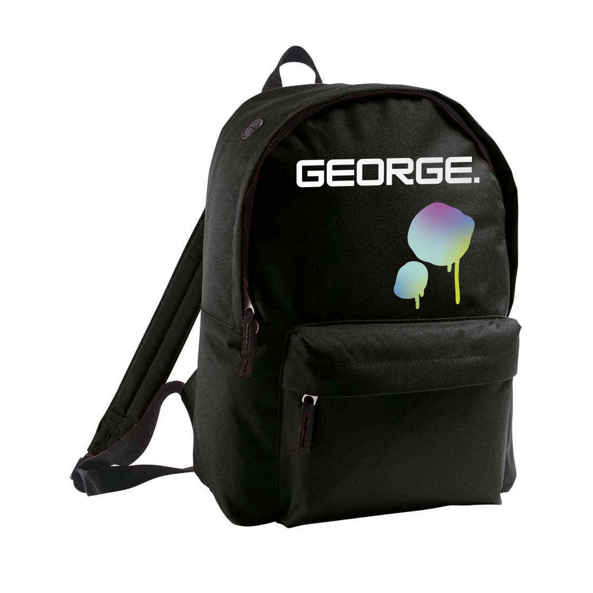 Personalised Paint Splat Design - Backpack - Image 2