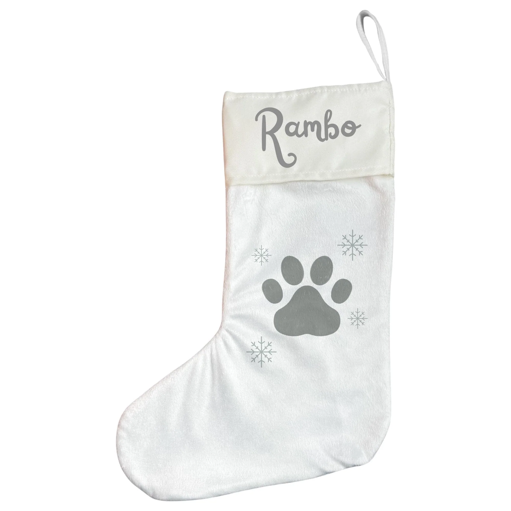 Personalised Pet Christmas Stocking with Paw Print - Image 6