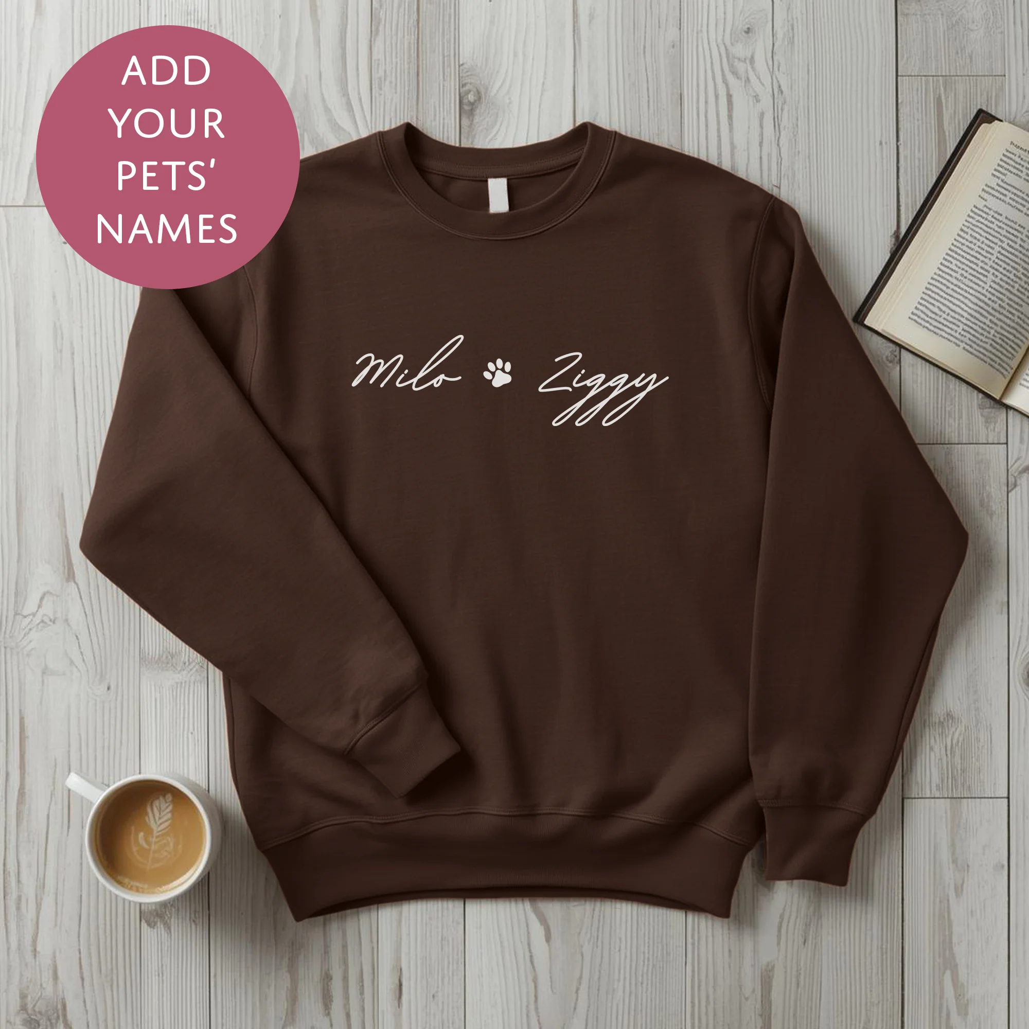 Personalised Pet Mum Sweater - Pawprint Customised Dog Cat Name Jumper - Image 11