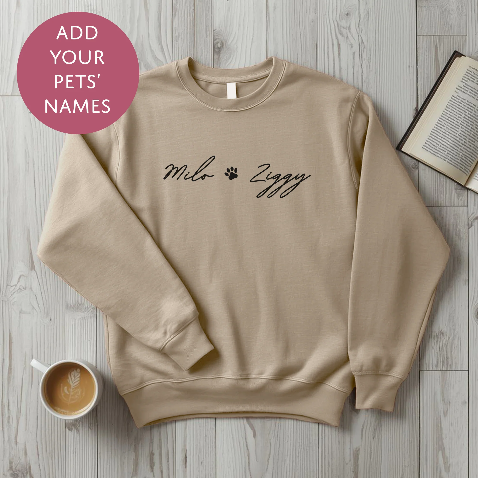 Personalised Pet Mum Sweater - Pawprint Customised Dog Cat Name Jumper - Image 12
