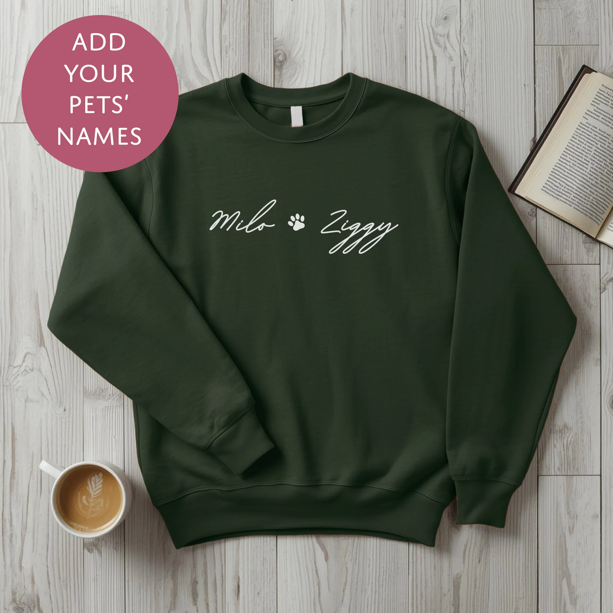 Personalised Pet Mum Sweater - Pawprint Customised Dog Cat Name Jumper - Image 13