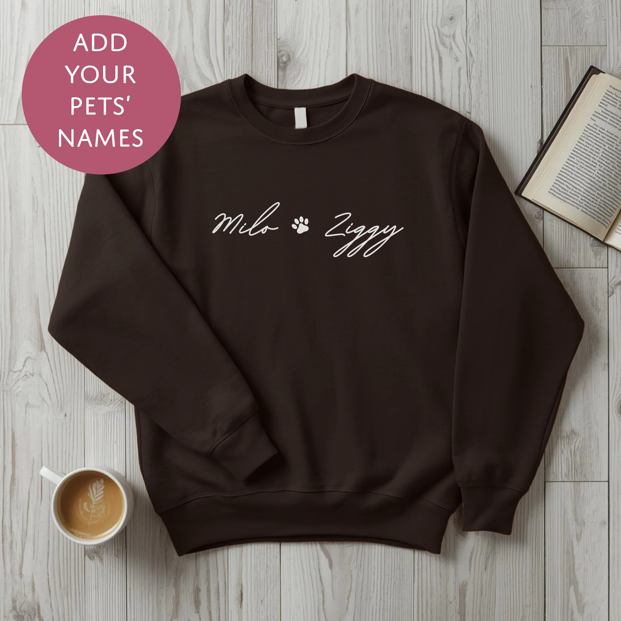 Personalised Pet Mum Sweater - Pawprint Customised Dog Cat Name Jumper - Image 14