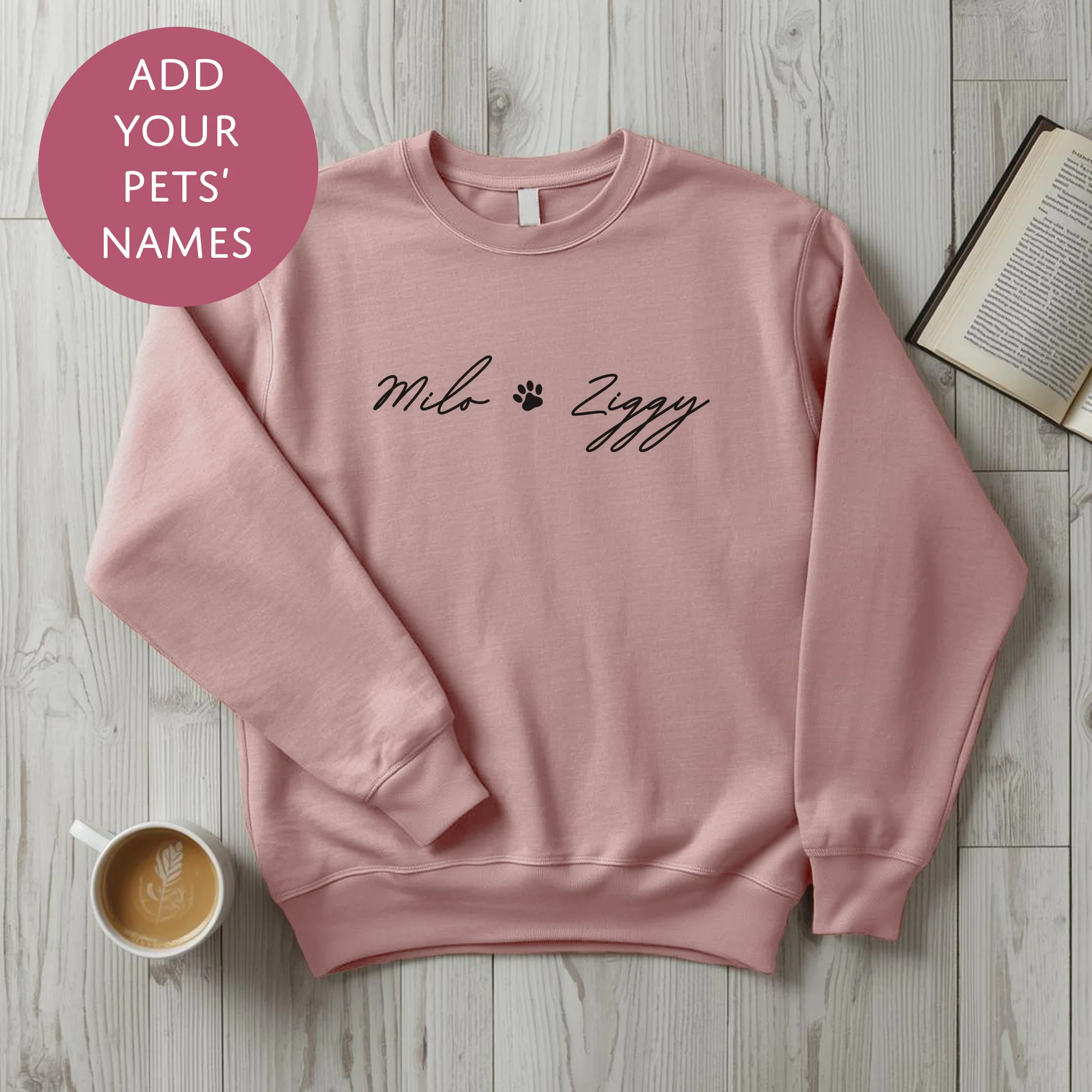 Personalised Pet Mum Sweater - Pawprint Customised Dog Cat Name Jumper - Image 2