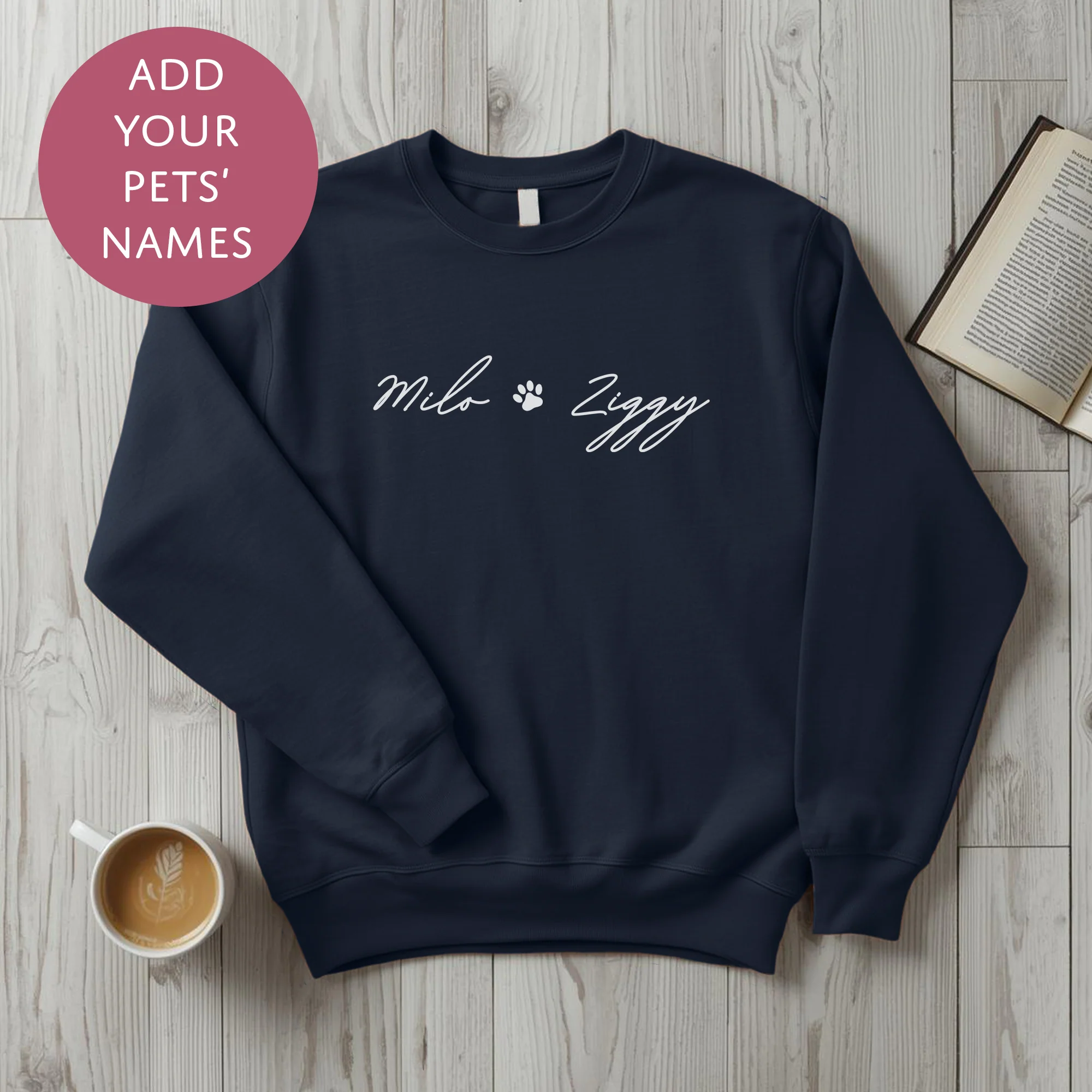 Personalised Pet Mum Sweater - Pawprint Customised Dog Cat Name Jumper - Image 5