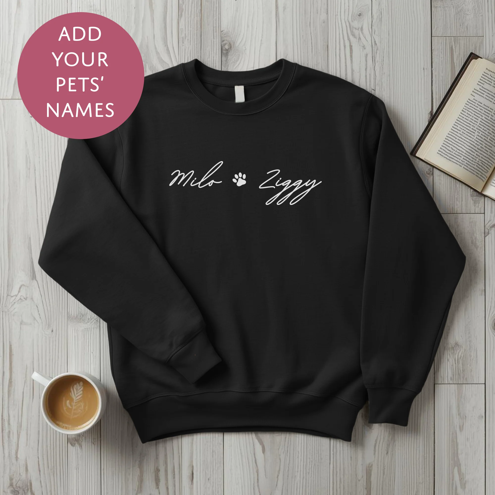 Personalised Pet Mum Sweater - Pawprint Customised Dog Cat Name Jumper - Image 7