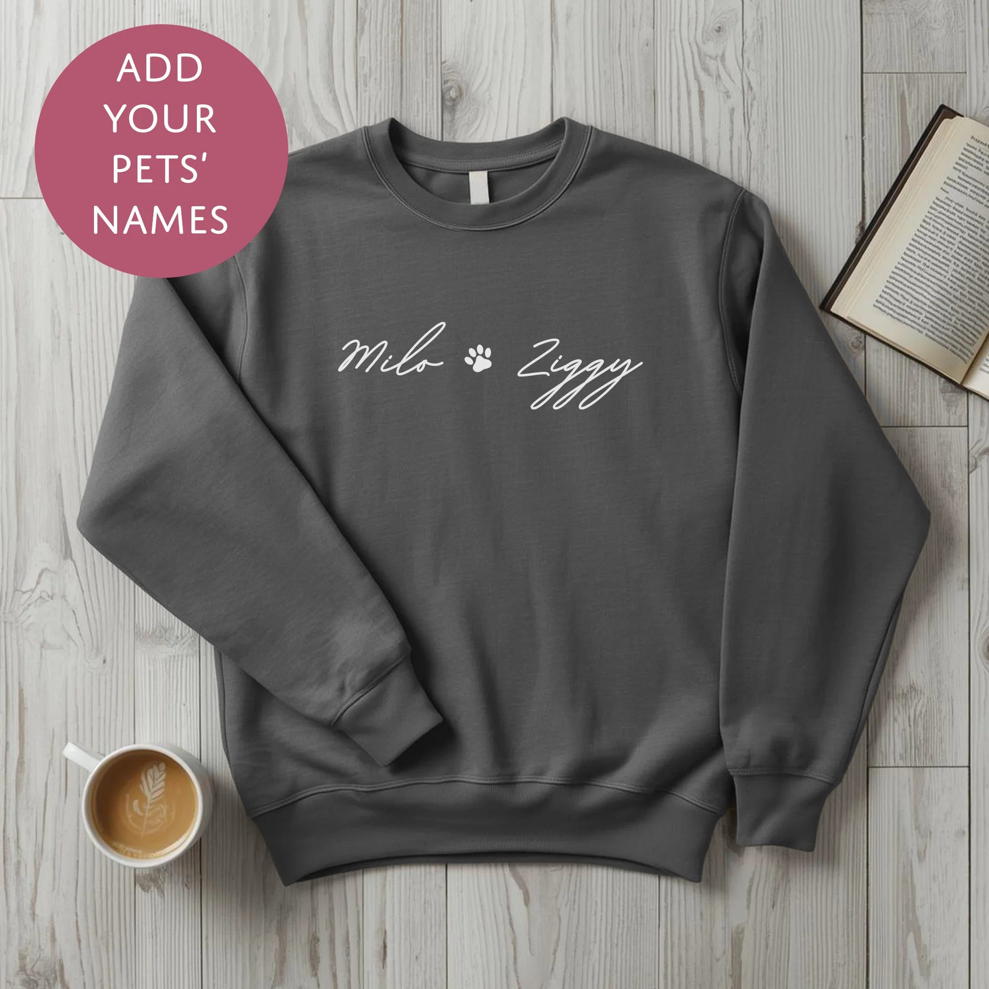 Personalised Pet Mum Sweater - Pawprint Customised Dog Cat Name Jumper - Image 9