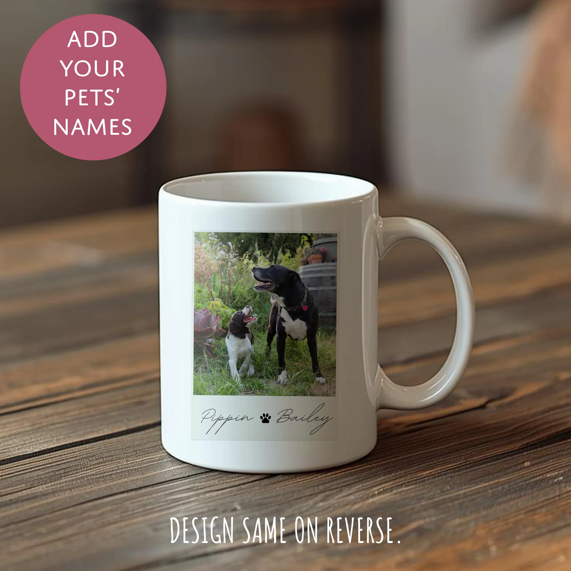 Personalised Pet Photo Ceramic Coffee Tea Mug - This Human Belongs To Dog Cat Photo Gift - Image 2