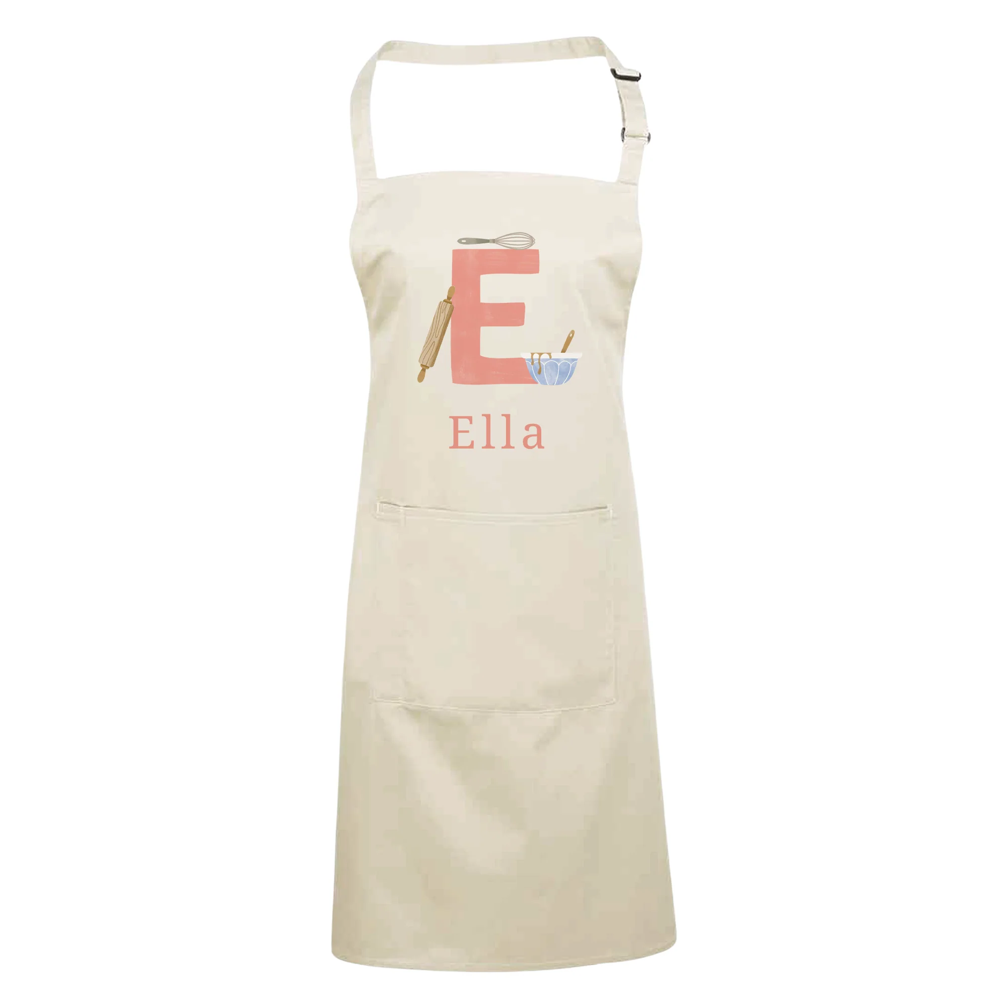 Personalised Pink Initials Apron - Adults and Kids Baking and Cooking Apron Gift - Image 5