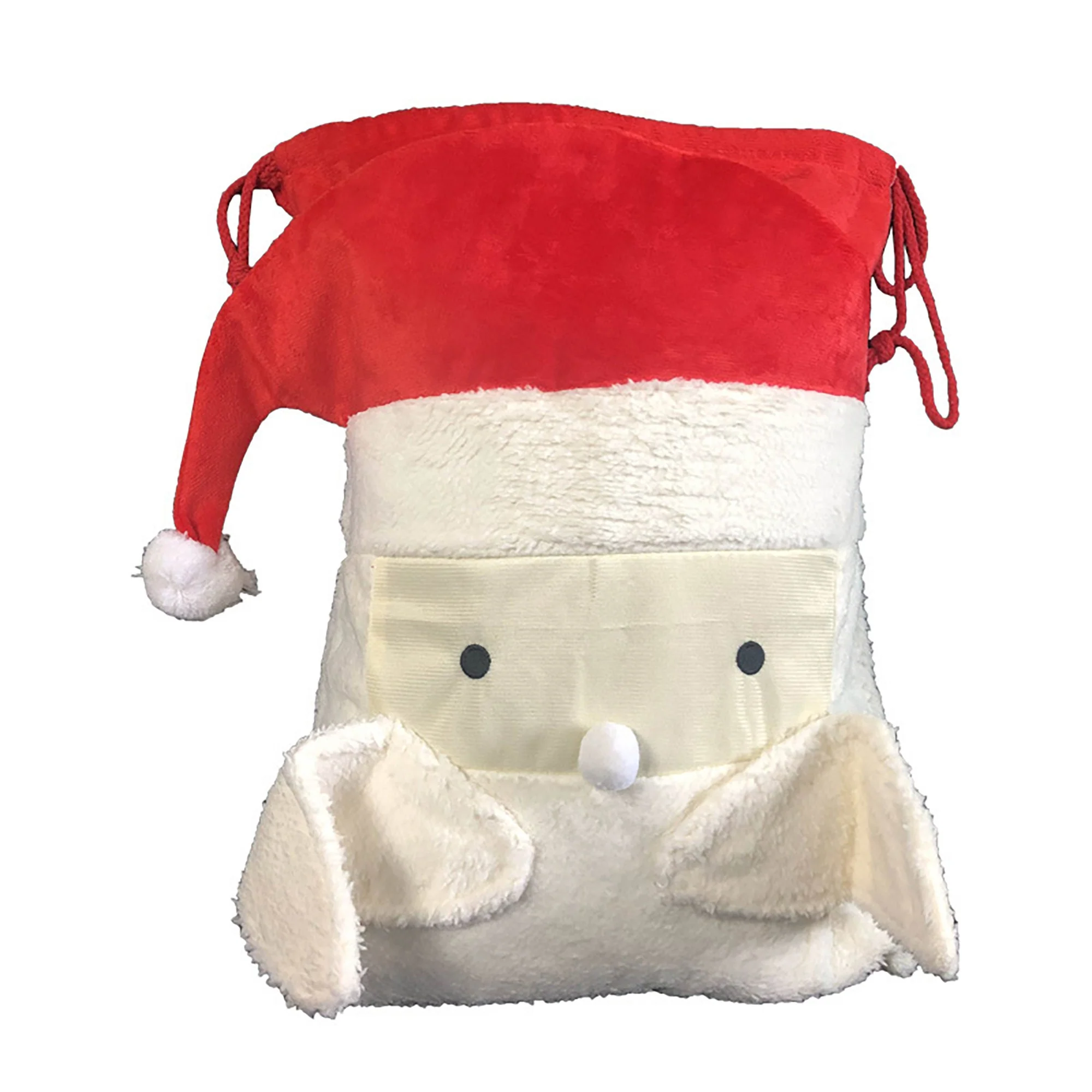 Personalised Santa Face Christmas Sack - Image 4