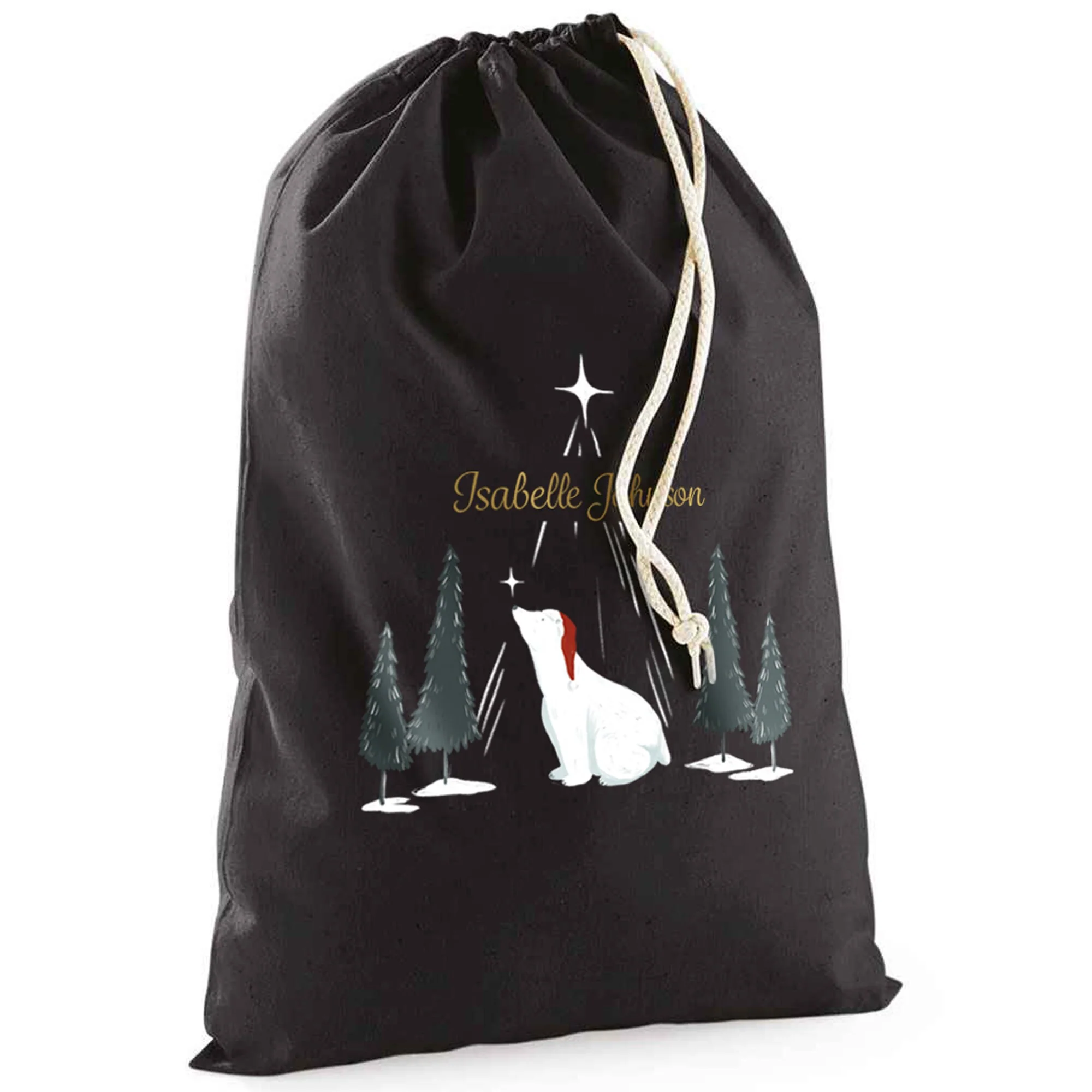 Personalised Polar Bear Christmas Sack - Image 5