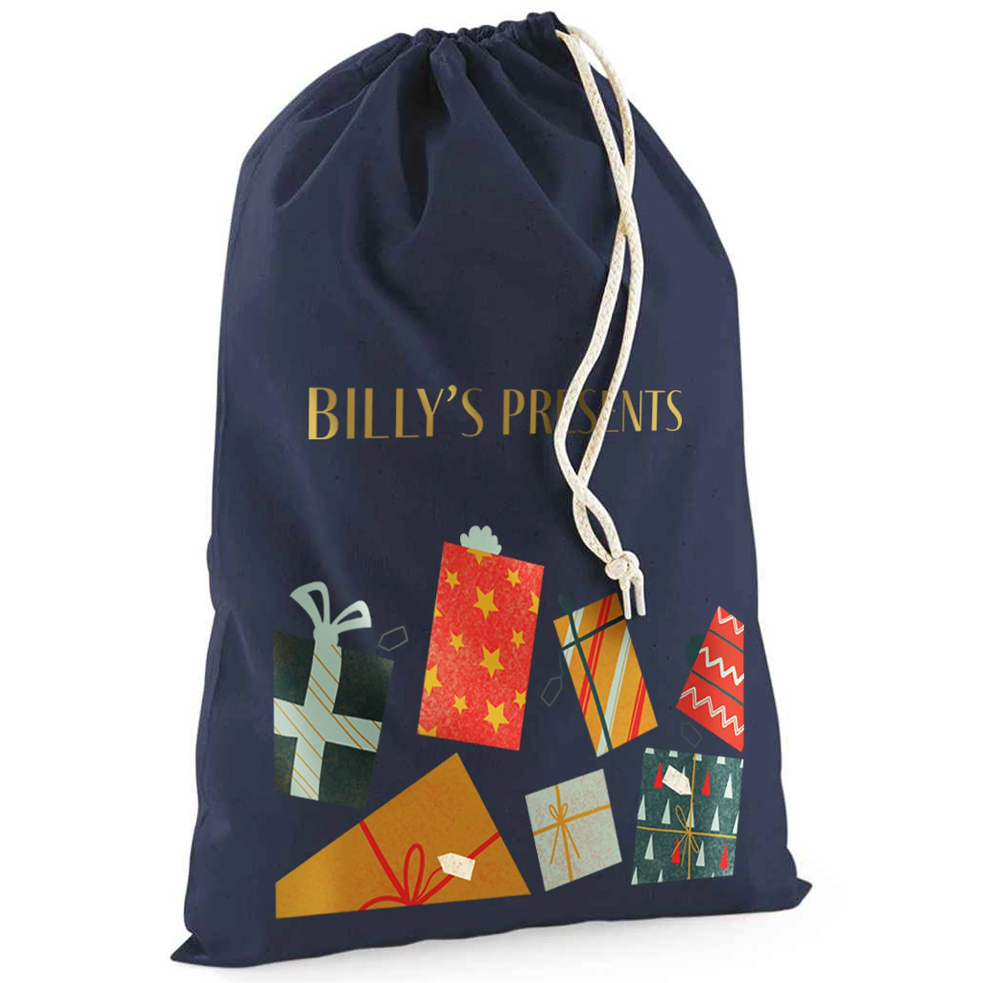 Personalised Initial & Name Christmas Sack