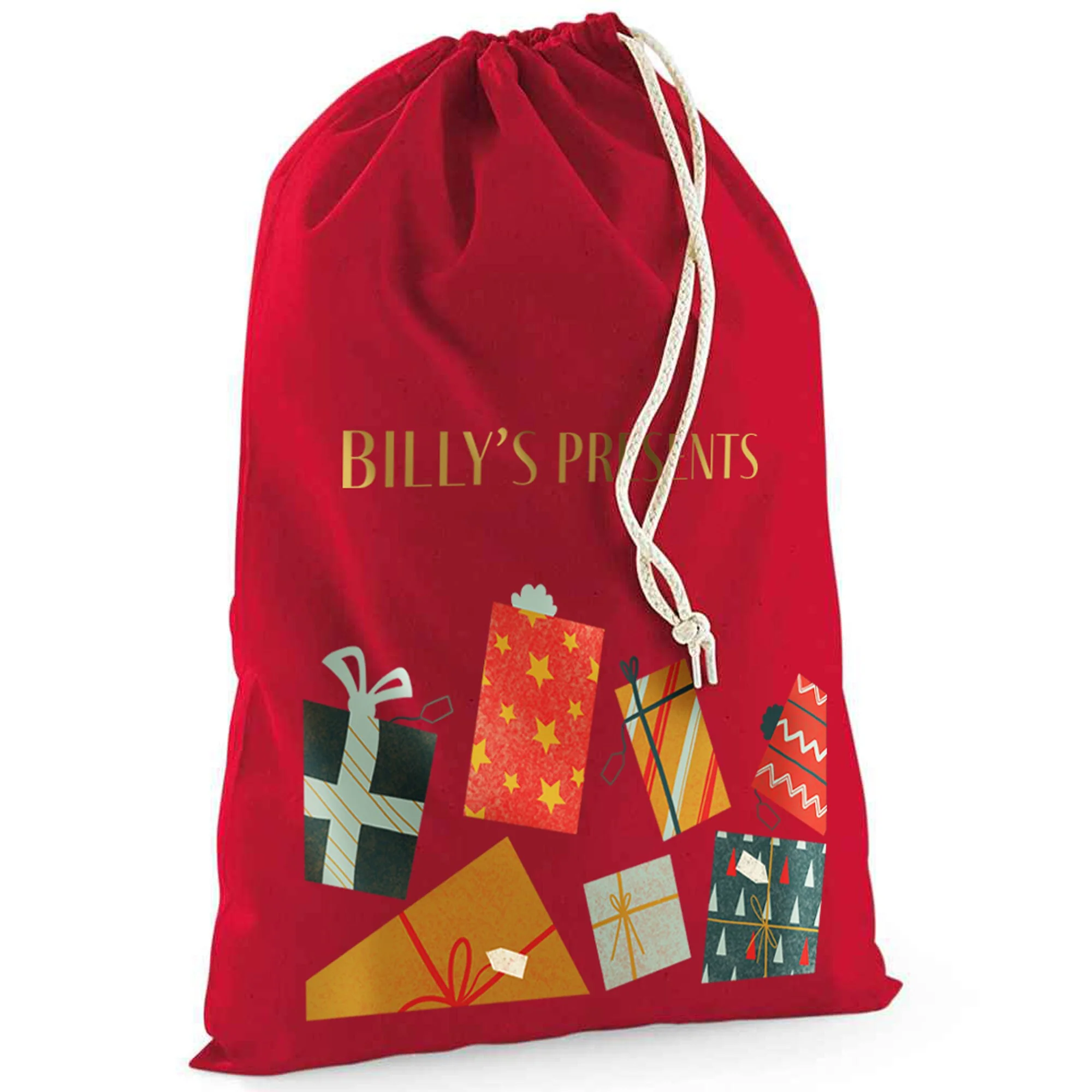 Personalised Initial & Name Christmas Sack - Image 3