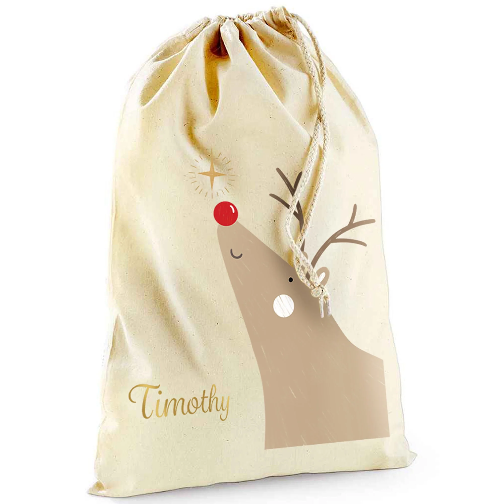 Personalised Rudolf Christmas Sack - Image 3
