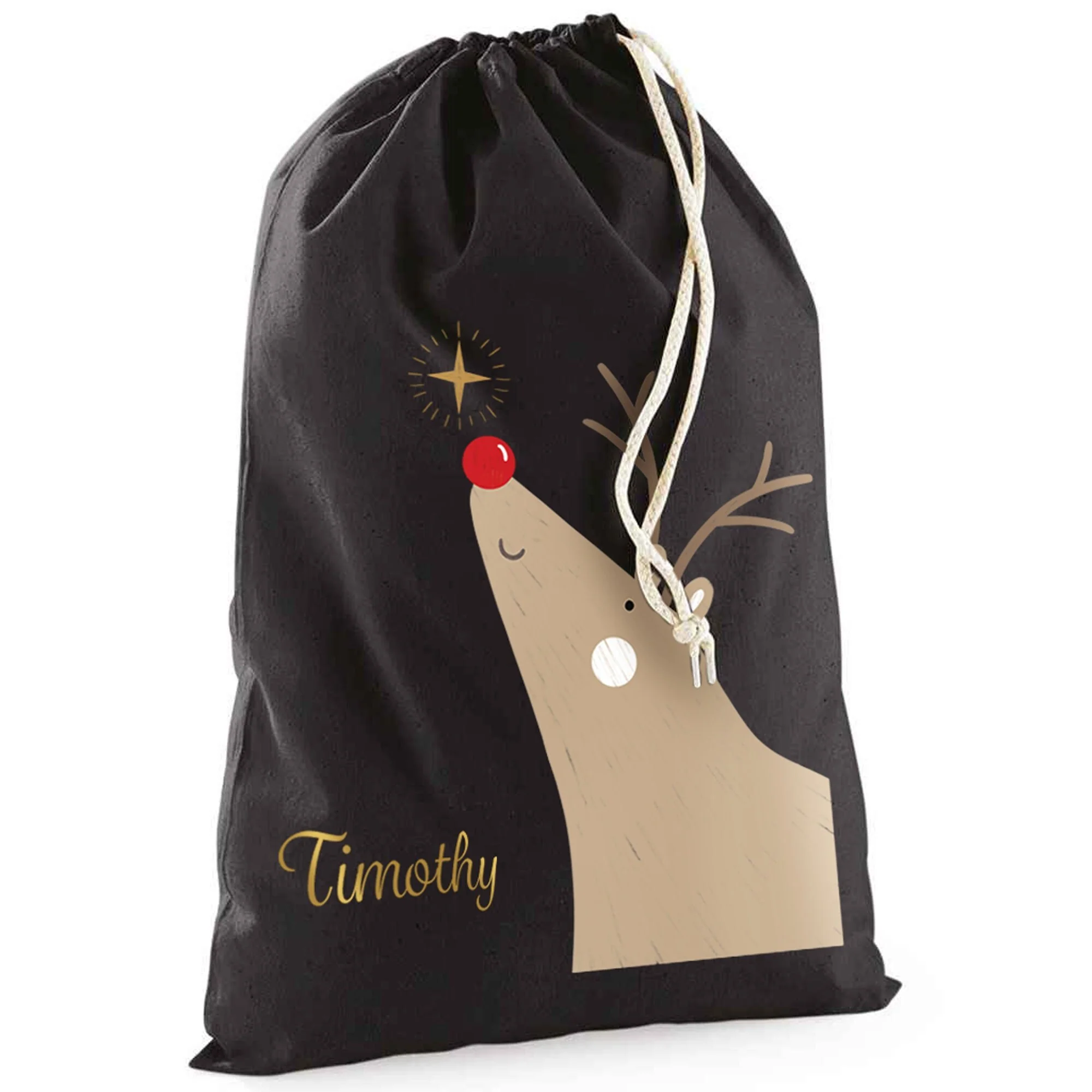 Personalised Rudolf Christmas Sack - Image 5
