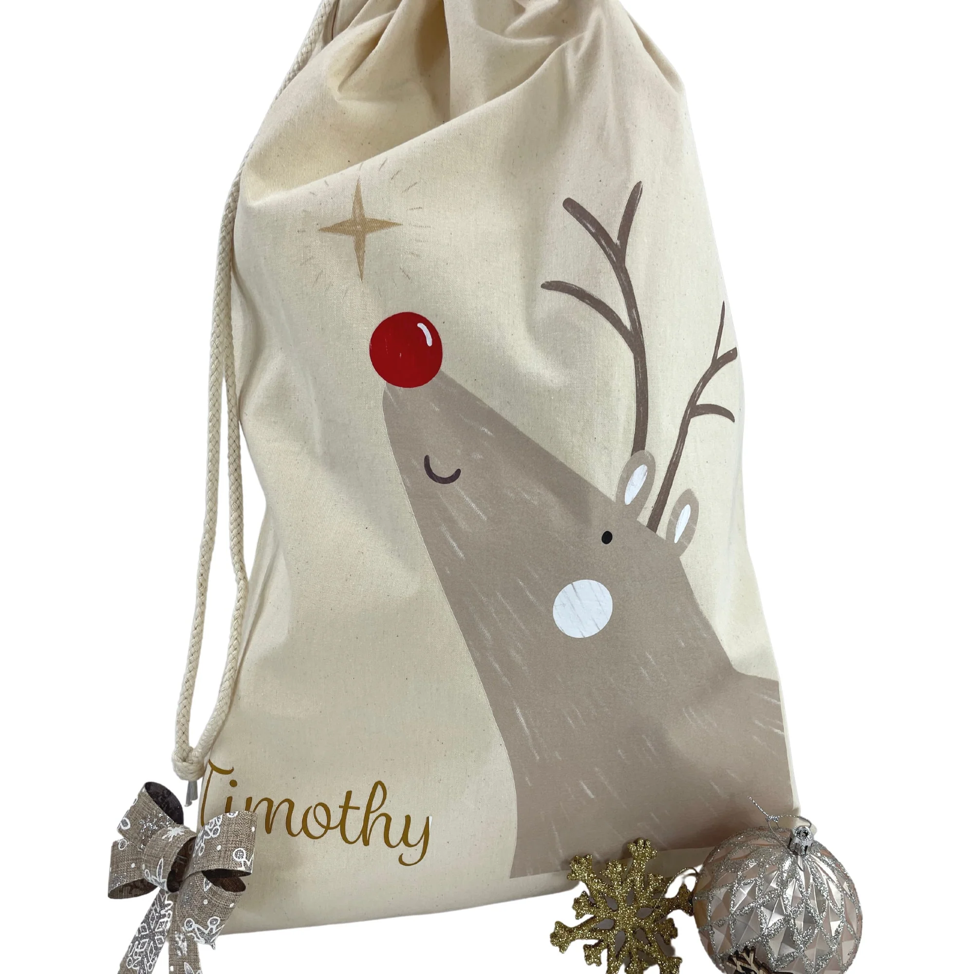 Personalised Rudolf Christmas Sack - Image 6