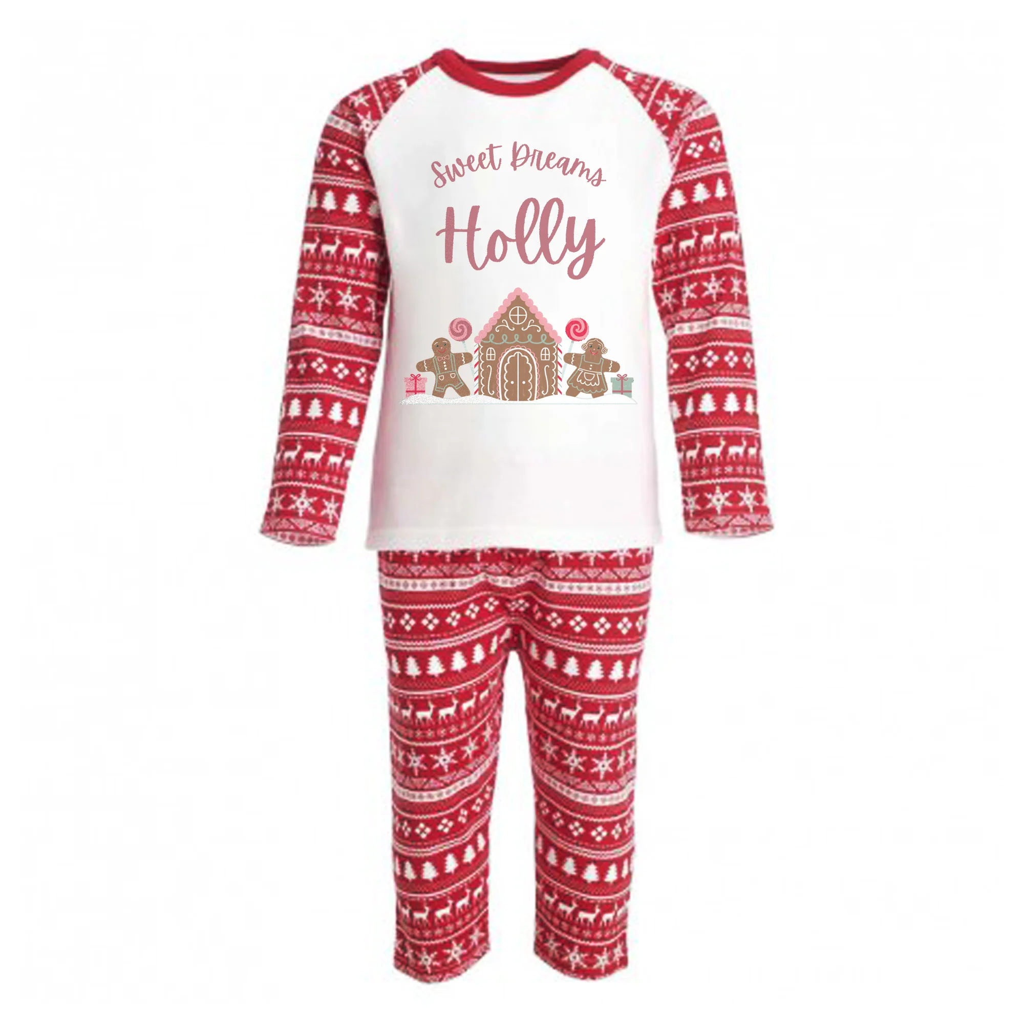 Personalised Sweet Christmas Dreams Pyjamas - Kids and Adults - Unisex Festive PJ Set - Image 2