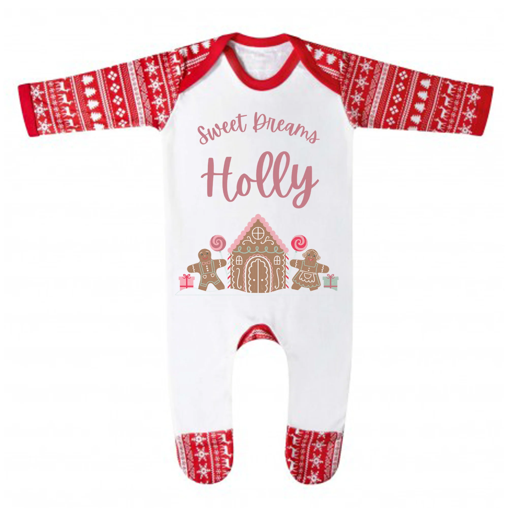 Personalised Sweet Christmas Dreams Pyjamas - Kids and Adults - Unisex Festive PJ Set - Image 3