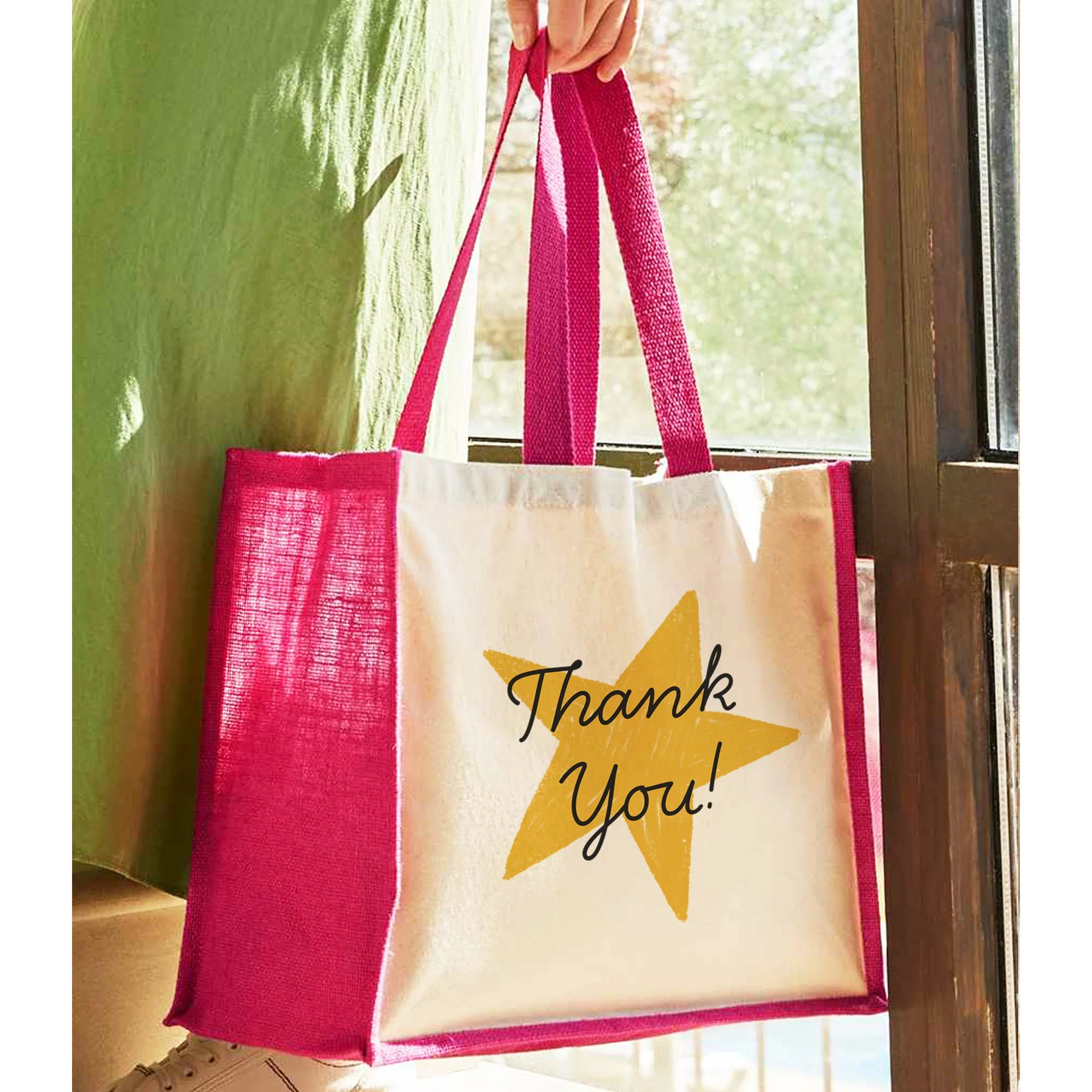 Personalised Teacher Bag, Custom Teacher Stuff Bag, Teacher Tote Bag, Teacher Gift, TA Gift, Thank You Teacher Present, Jute Lunch Bag - Image 2