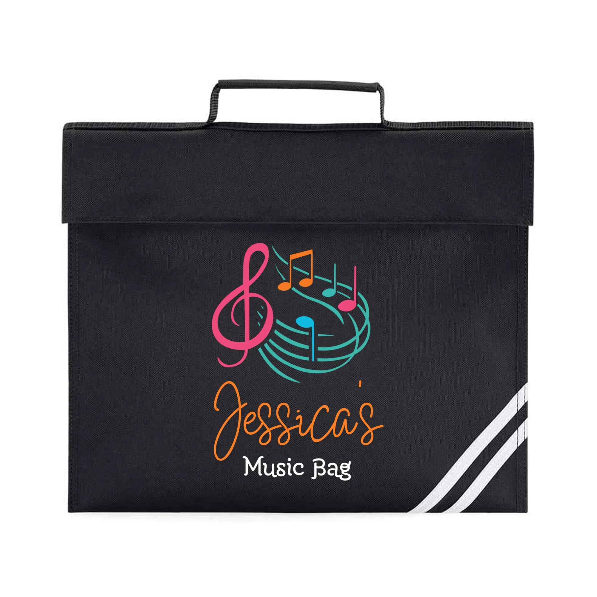 Personalized Colorful Music Note Bag