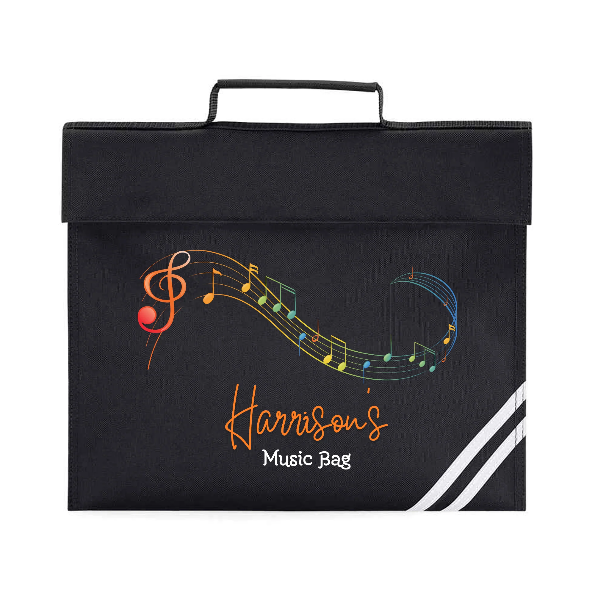 Personalized Gradient Music Note Bag