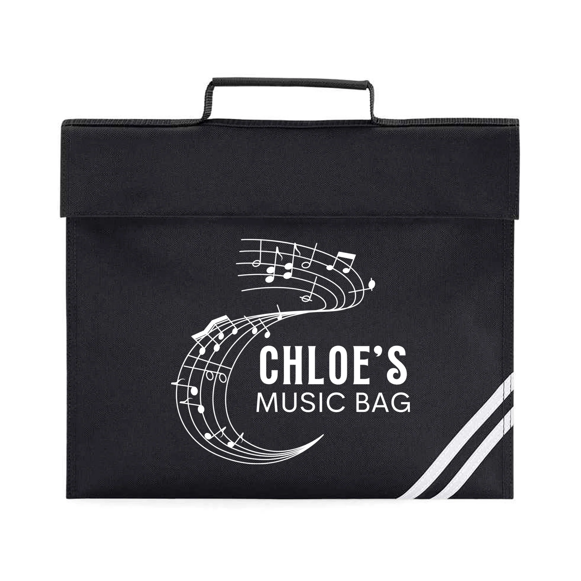 Personalized Music Staff Bag with Name