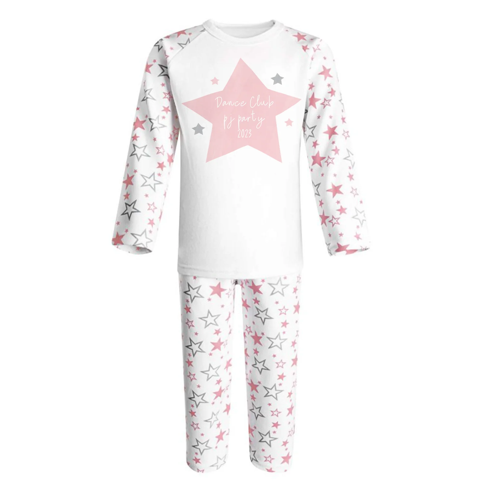 Pink star Personalised Pjs - Image 4