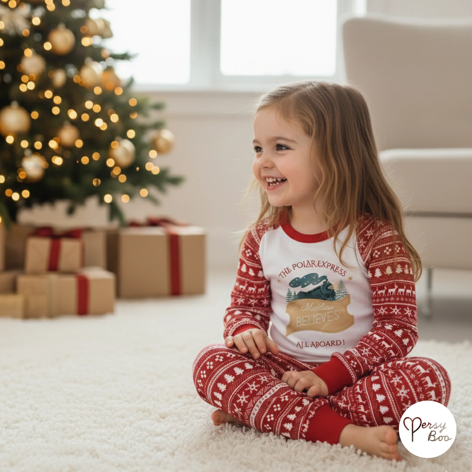 Polar Express with the Family - Personalised - Traditional Christmas Pyjamas - Image 4