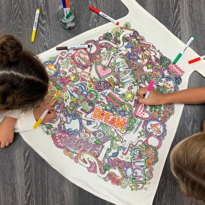 Positivity Powers Colour in Cape with Fabric Pens - Image 2