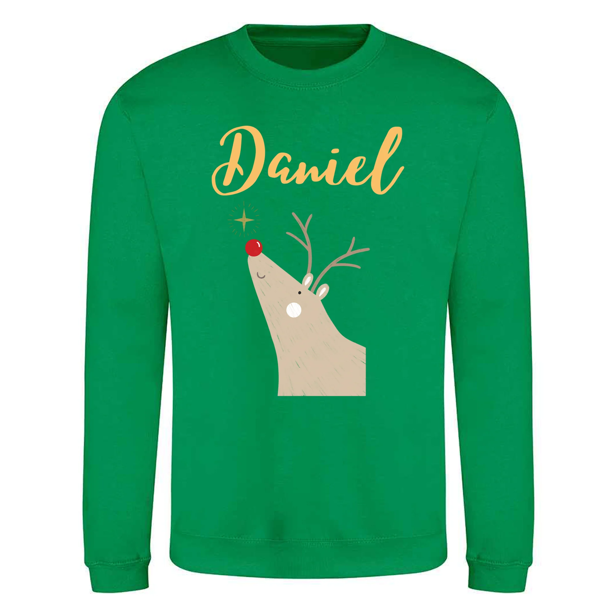 Reindeer Design - Personalised - Christmas Sweatshirt / Jumper - Image 3