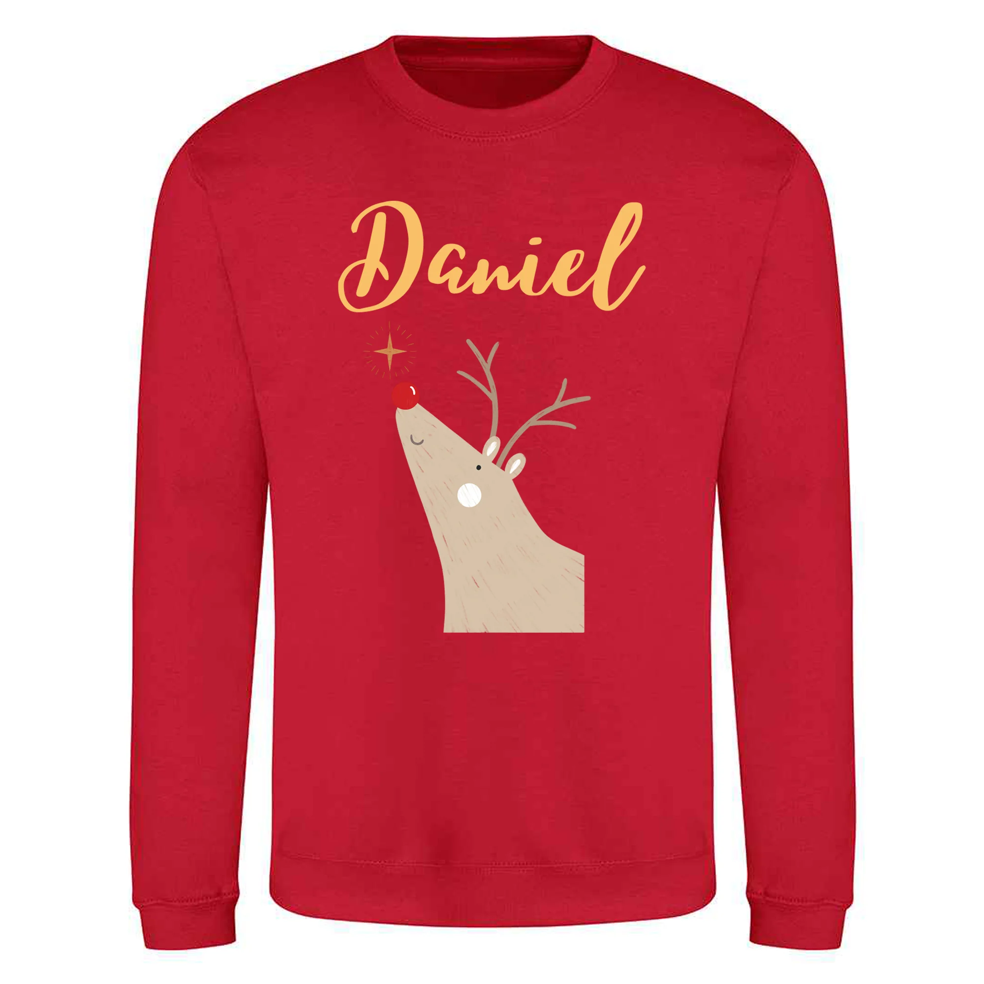 Reindeer Design - Personalised - Christmas Sweatshirt / Jumper - Image 4
