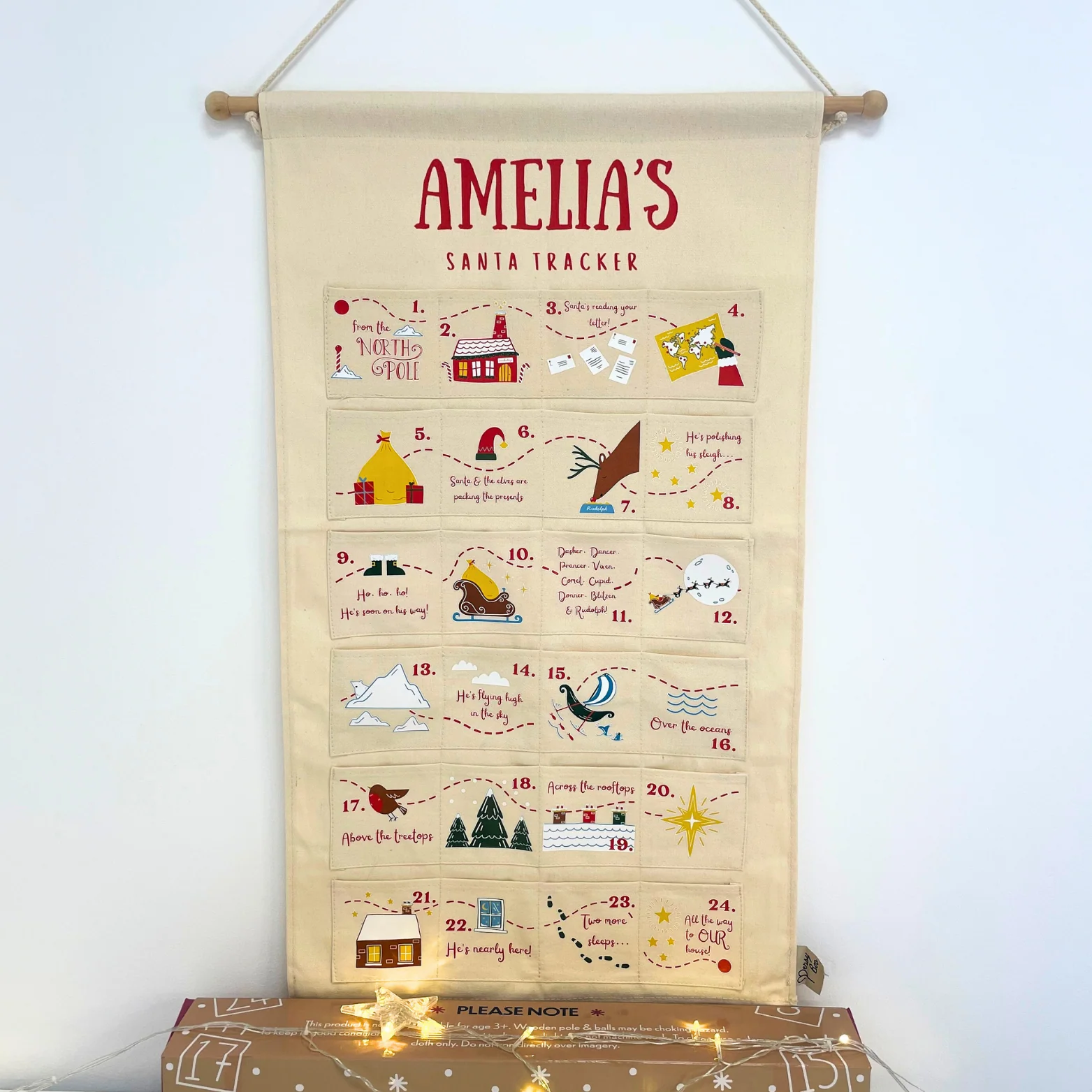 Personalised Santa Tracker Advent Calendar | Custom Made for Kids & Family - Image 10