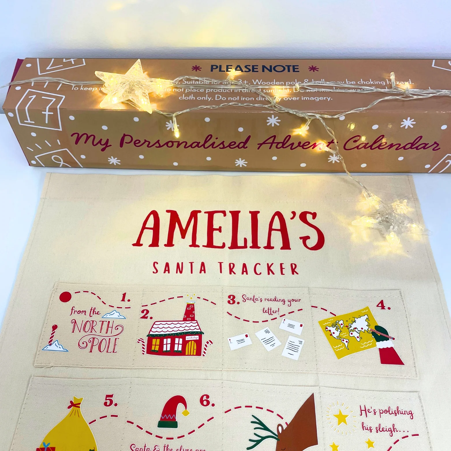 Personalised Santa Tracker Advent Calendar | Custom Made for Kids & Family - Image 3