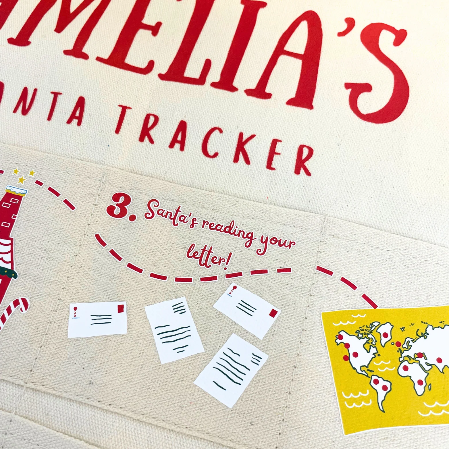 Personalised Santa Tracker Advent Calendar | Custom Made for Kids & Family - Image 5
