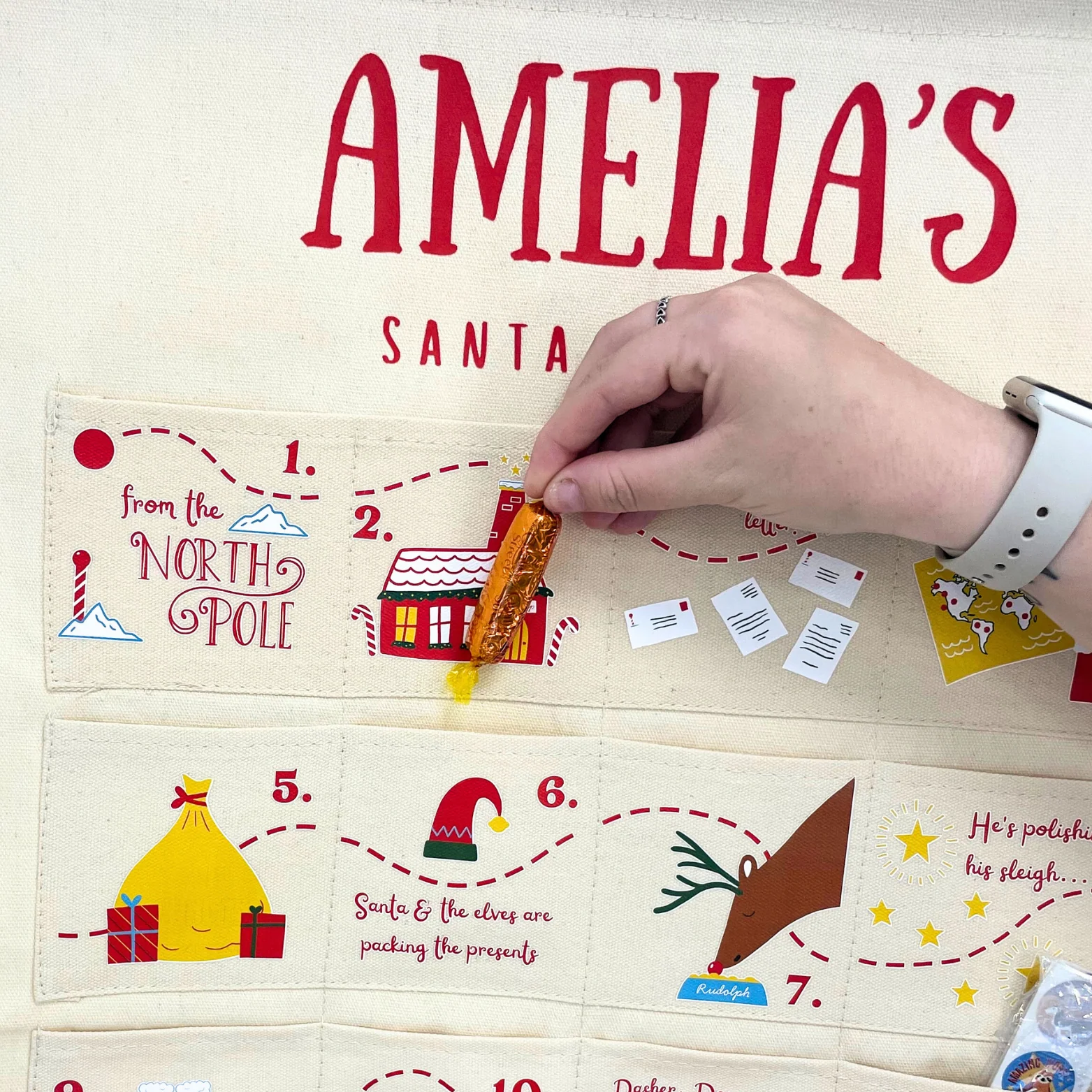 Personalised Santa Tracker Advent Calendar | Custom Made for Kids & Family - Image 7