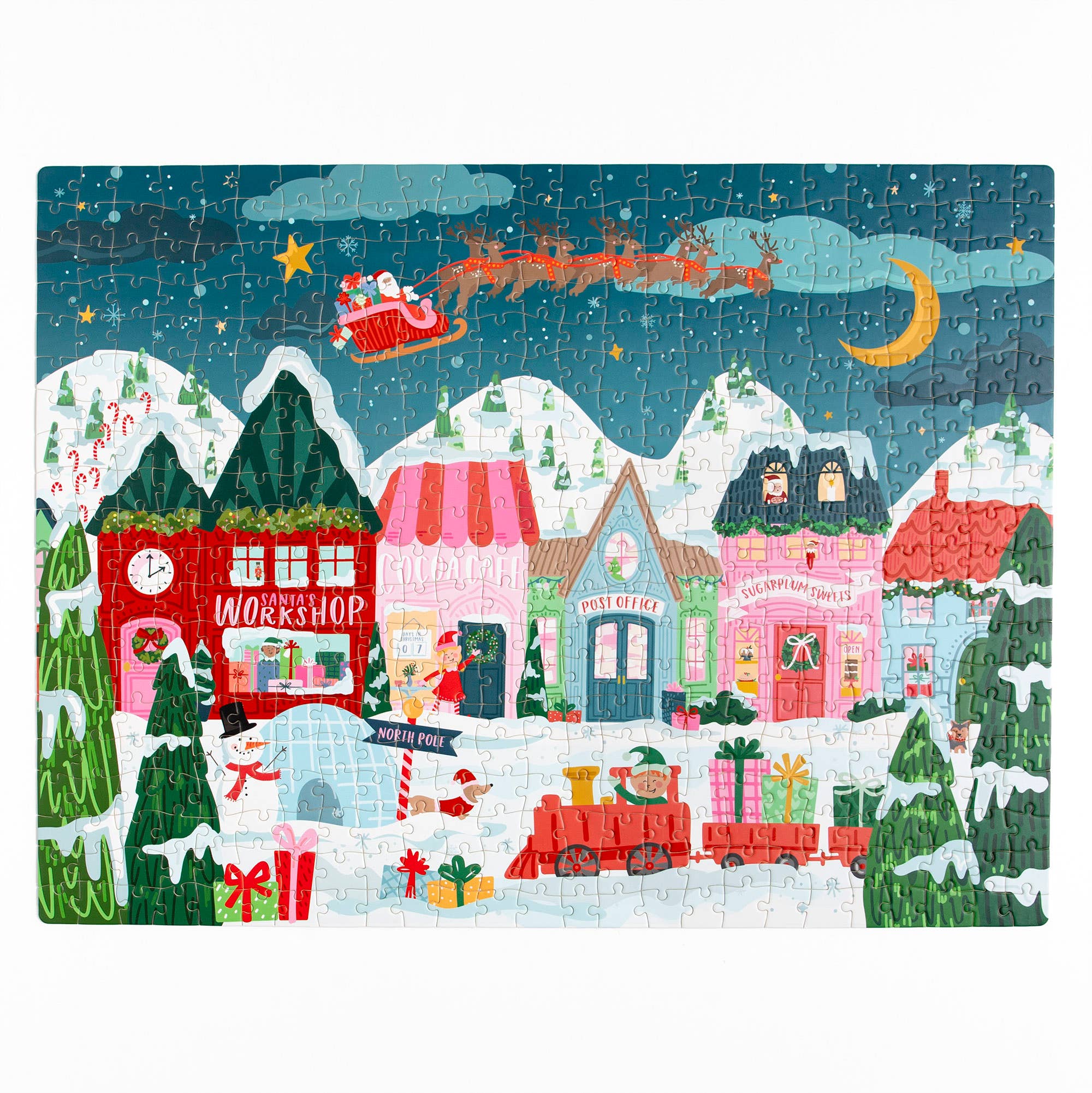 Santa's Village - 500 Piece Holiday Jigsaw Puzzle - Image 7