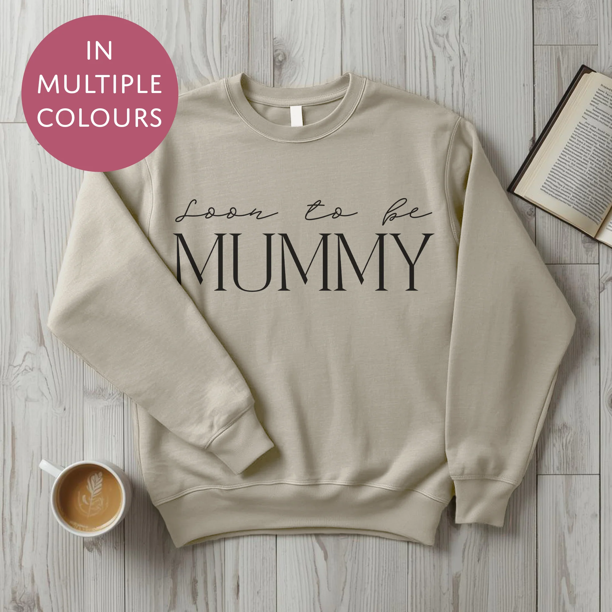 Soon To Be Mummy Sweater - Baby Shower Announcement Gift - Custom Mothers Day Jumper - Image 11