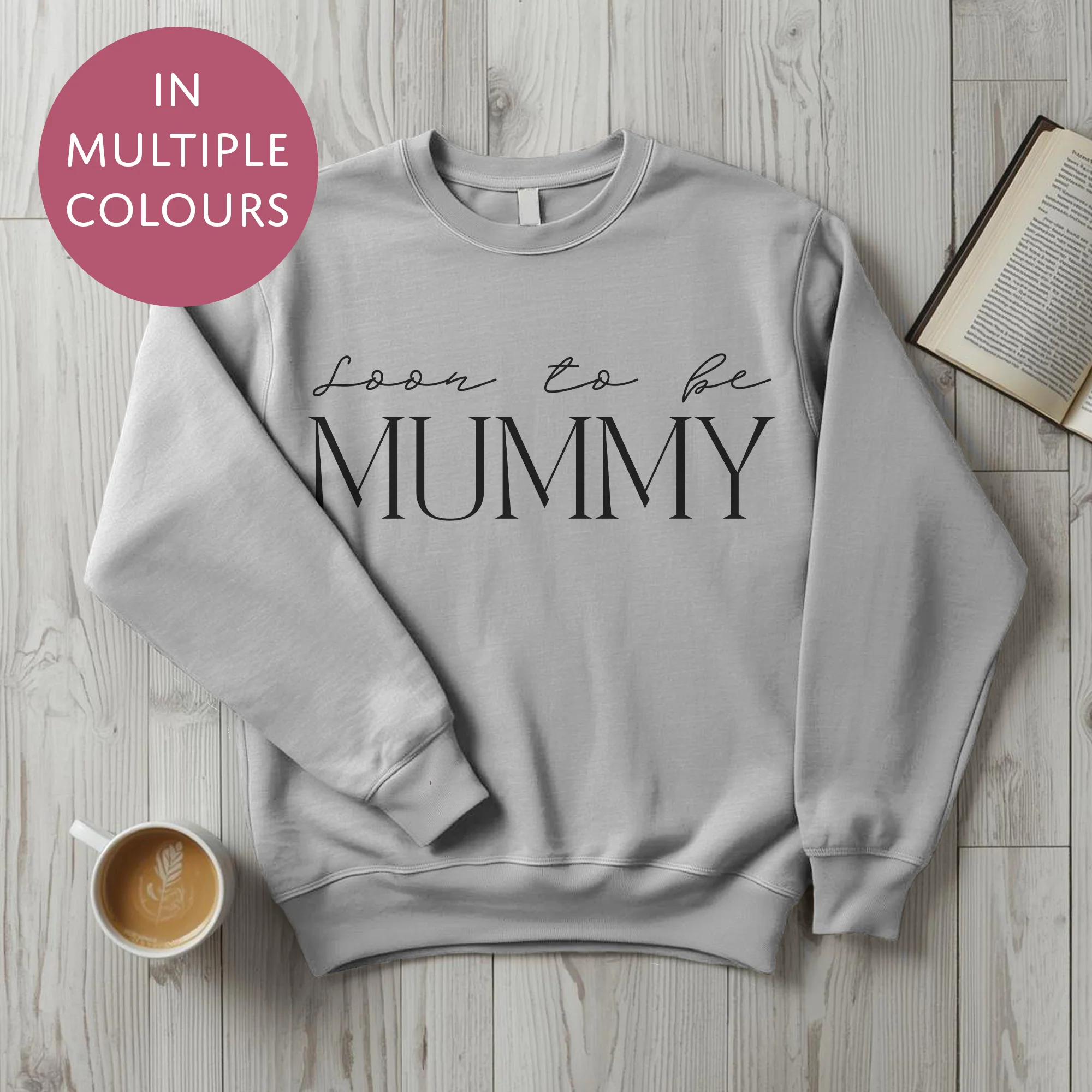 Soon To Be Mummy Sweater - Baby Shower Announcement Gift - Custom Mothers Day Jumper - Image 12