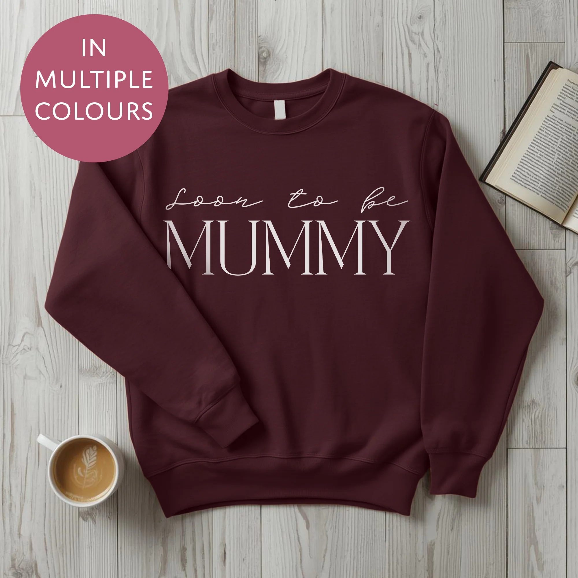 Soon To Be Mummy Sweater - Baby Shower Announcement Gift - Custom Mothers Day Jumper - Image 13