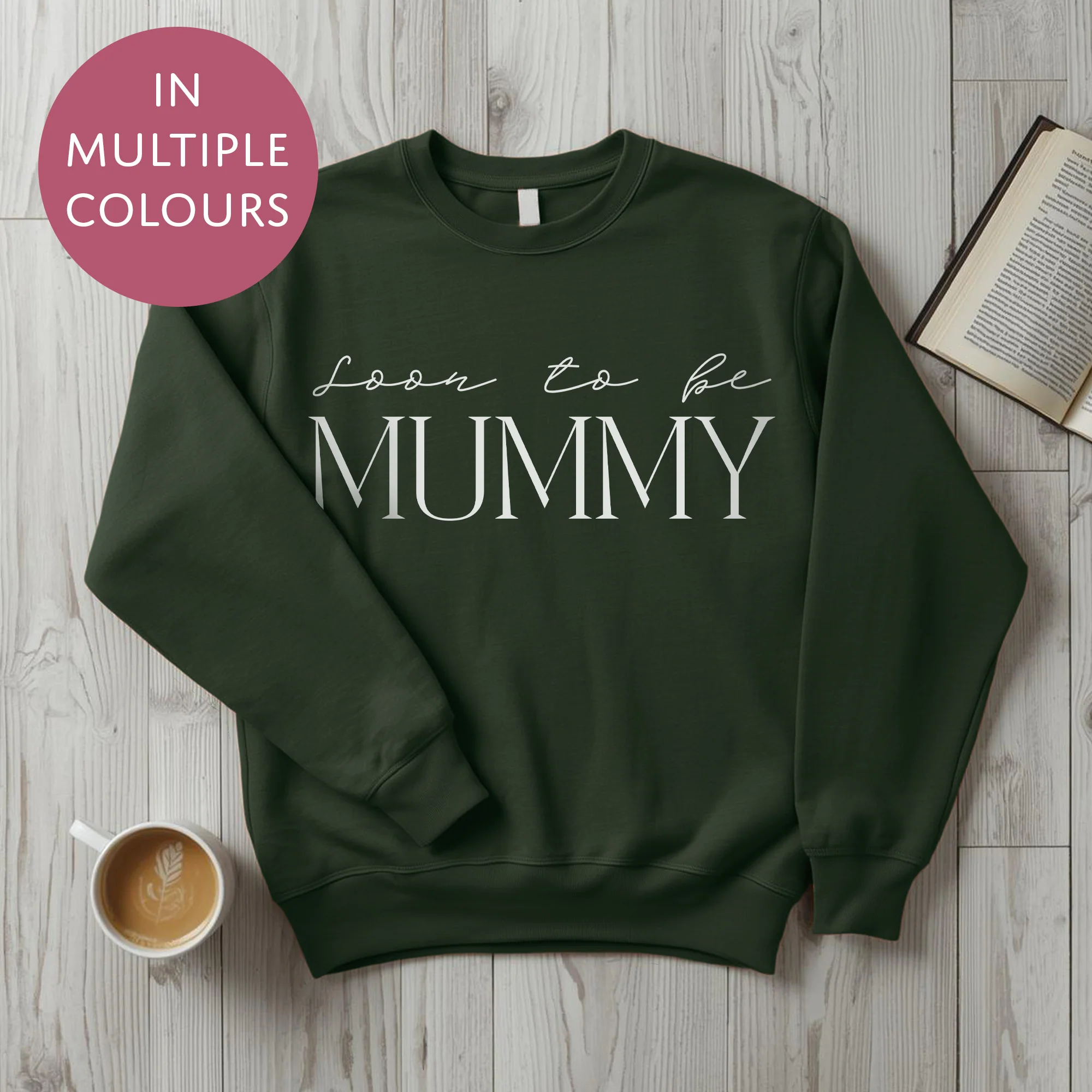 Soon To Be Mummy Sweater - Baby Shower Announcement Gift - Custom Mothers Day Jumper - Image 14