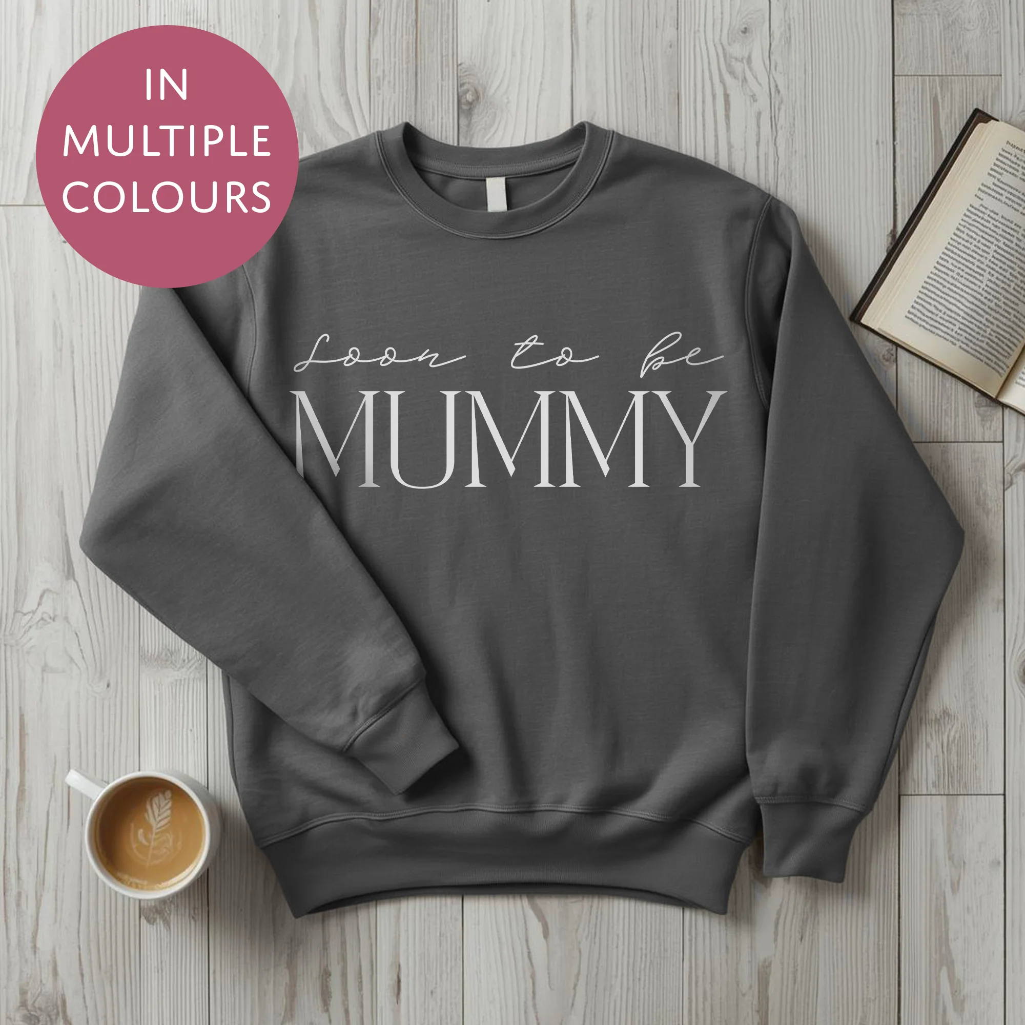 Soon To Be Mummy Sweater - Baby Shower Announcement Gift - Custom Mothers Day Jumper - Image 4