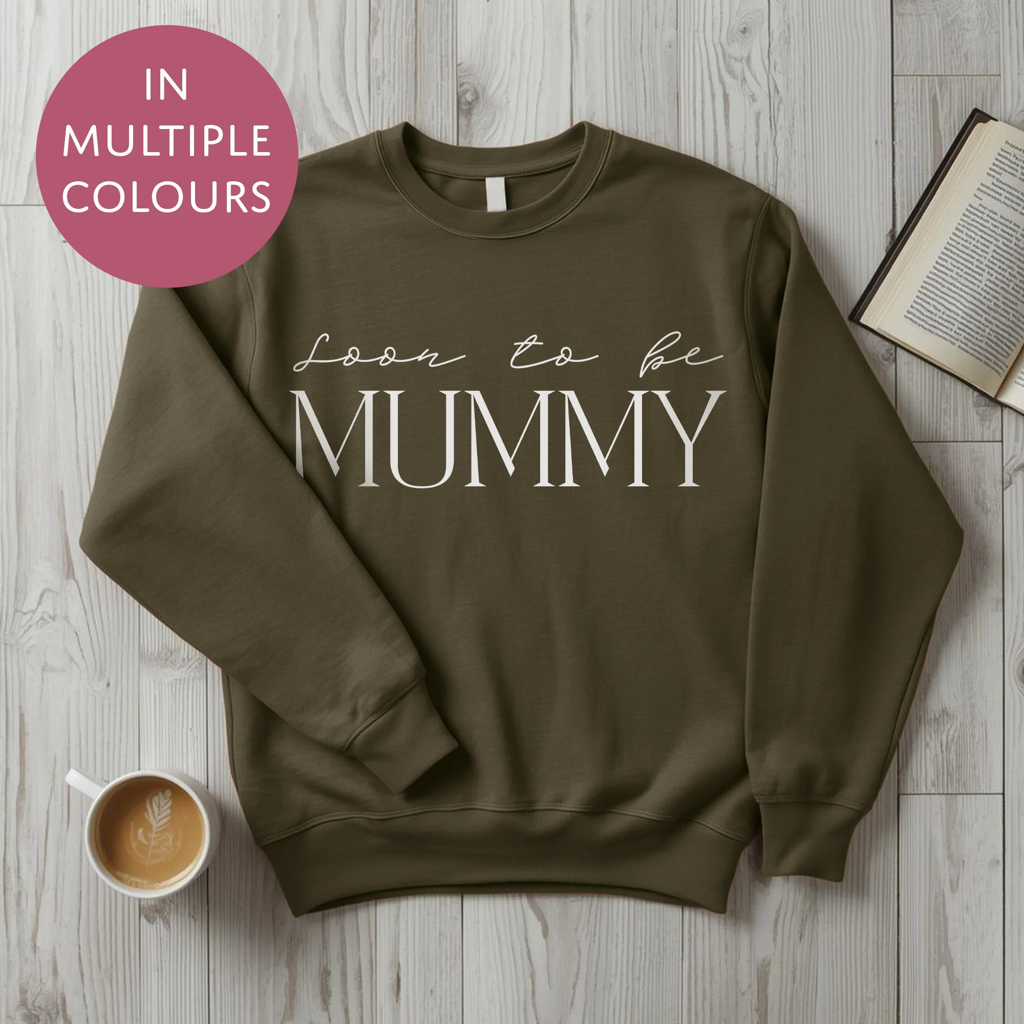 Soon To Be Mummy Sweater - Baby Shower Announcement Gift - Custom Mothers Day Jumper - Image 5