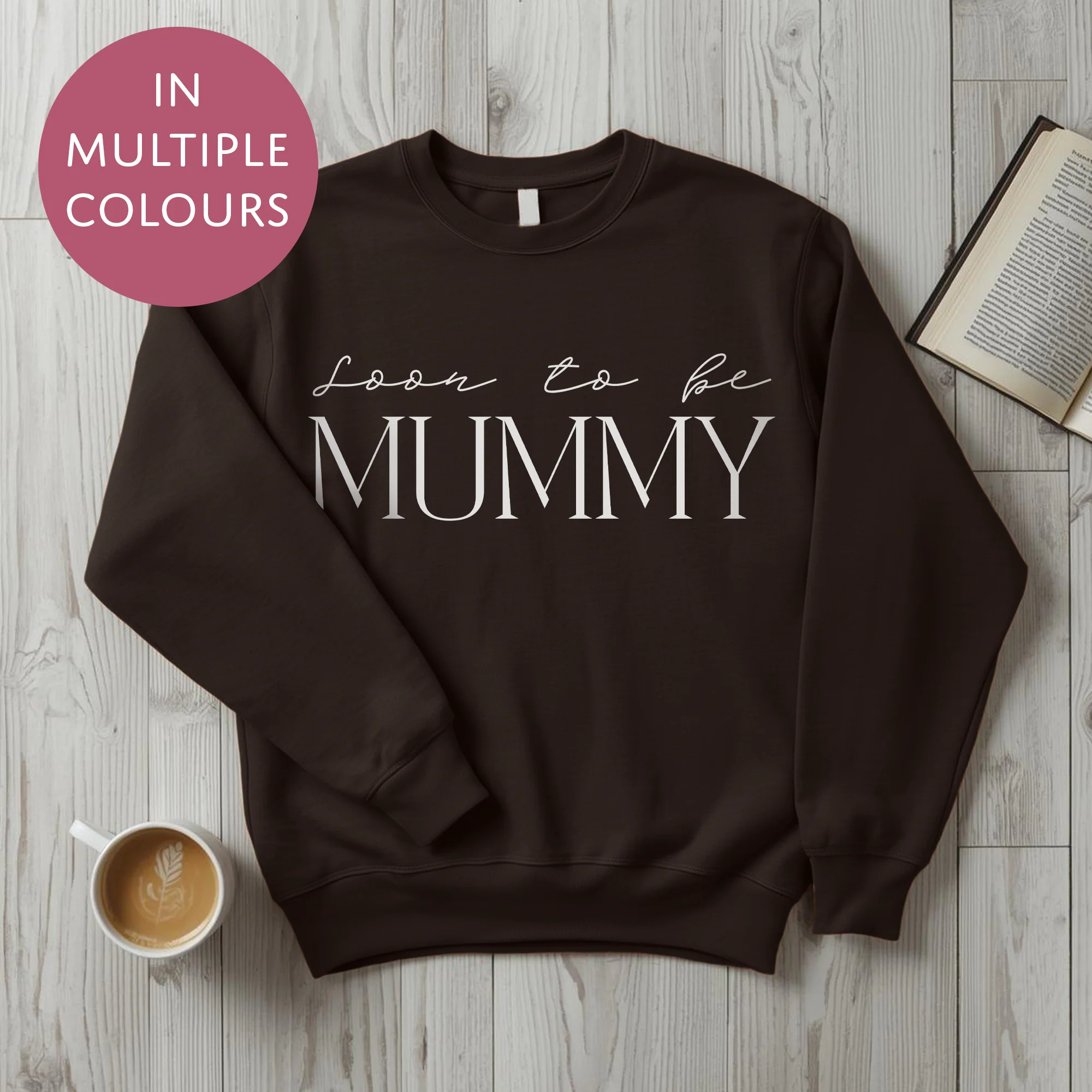 Soon To Be Mummy Sweater - Baby Shower Announcement Gift - Custom Mothers Day Jumper - Image 6