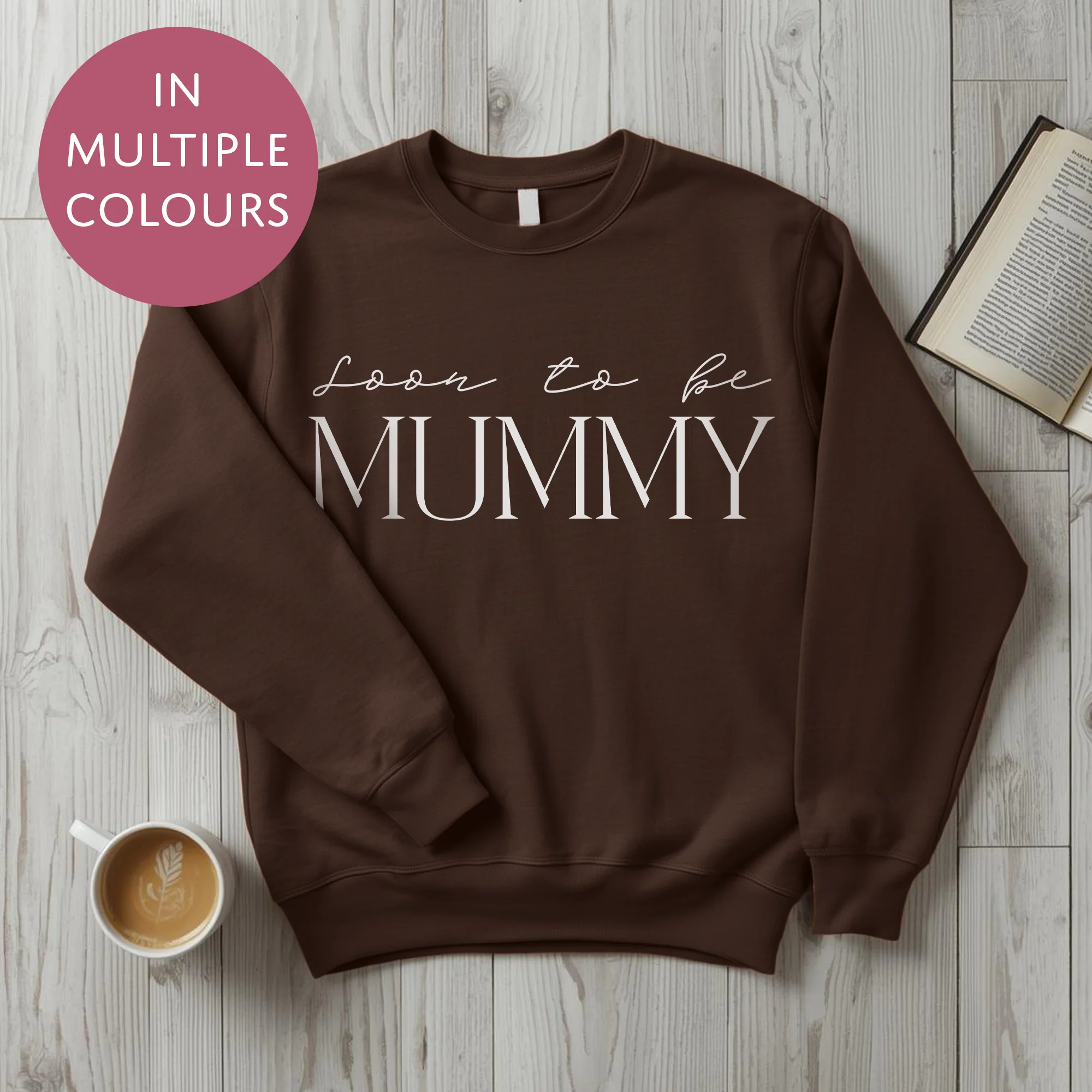 Soon To Be Mummy Sweater - Baby Shower Announcement Gift - Custom Mothers Day Jumper - Image 7