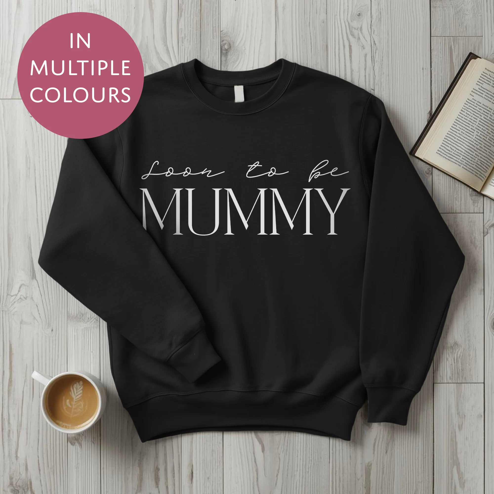 Soon To Be Mummy Sweater - Baby Shower Announcement Gift - Custom Mothers Day Jumper - Image 9