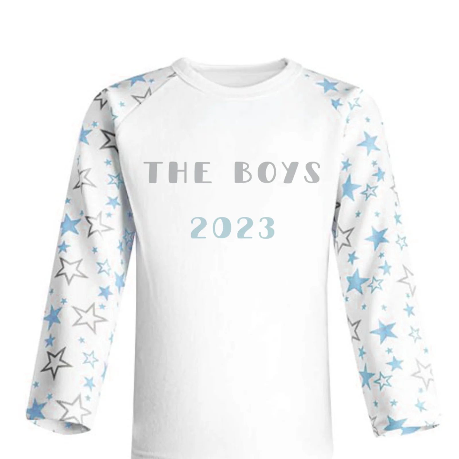 Stars Printed Football Personalised Pjs - Image 3