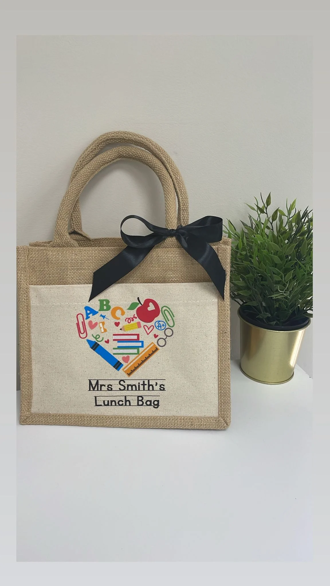 Teacher Gift - Lunch Bag Personalised Name