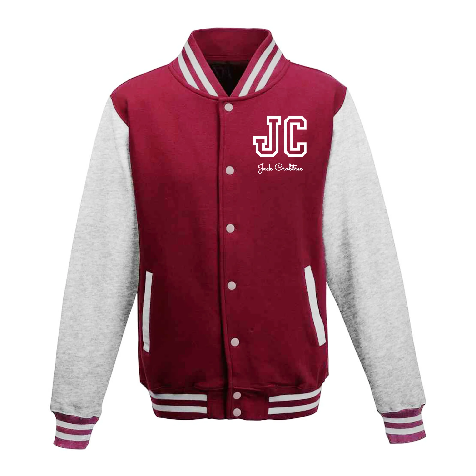 Personalised Kids Varsity Jacket – Custom Name Toddler Bomber, Letterman Style Jacket for Boys & Girls - Image 10
