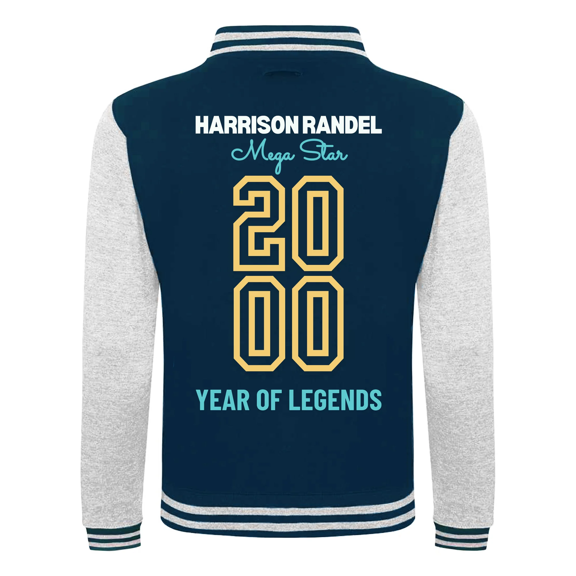 Personalised Kids Varsity Jacket – Custom Name Toddler Bomber, Letterman Style Jacket for Boys & Girls - Image 11