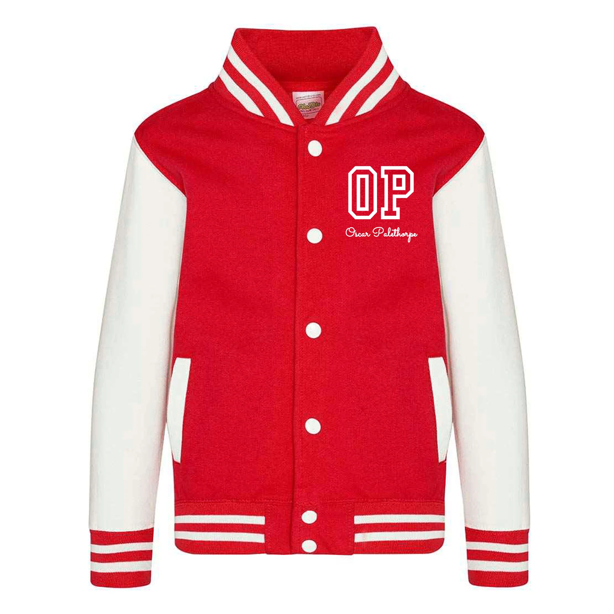 Personalised Kids Varsity Jacket – Custom Name Toddler Bomber, Letterman Style Jacket for Boys & Girls - Image 15